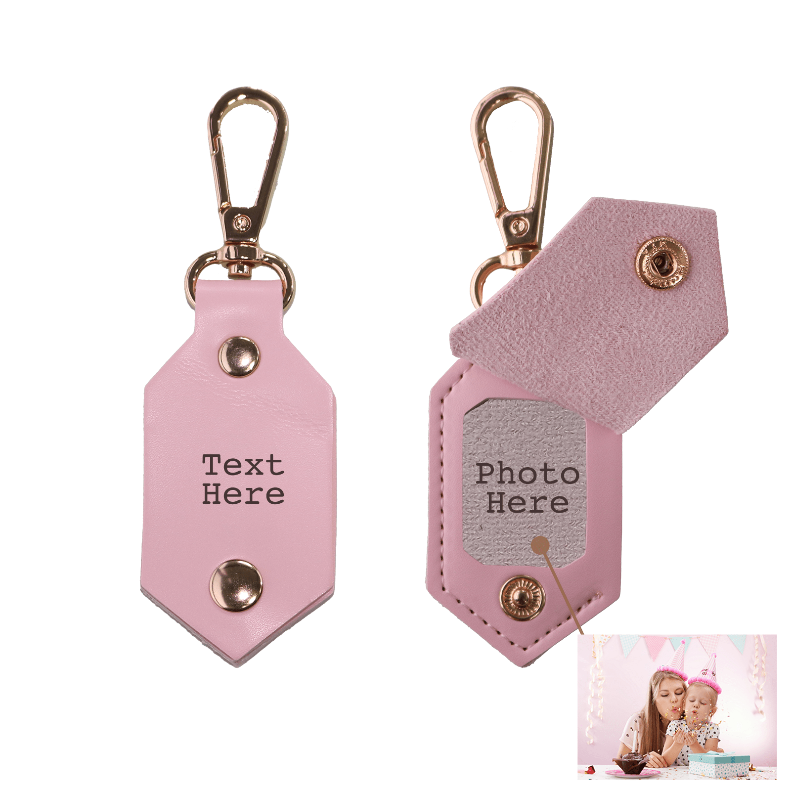 Personalised Picture Key Chains,Custom Keychain With Picture, Llaveros(Rose red) Personalizados Customized Keychain Gifts For Women Boyfriend Husband Mens - uniqicon