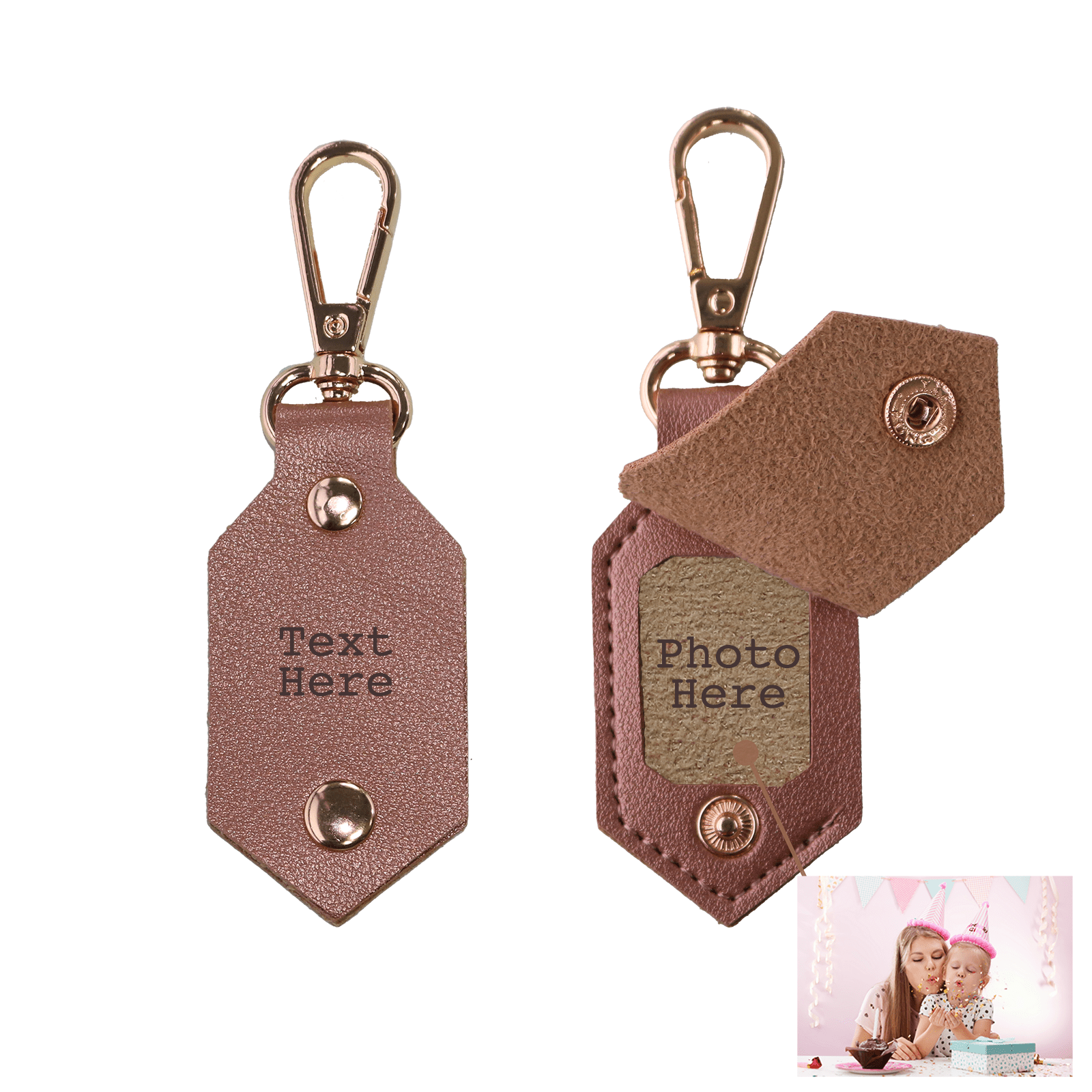 Personalised Picture Key Chains,Custom Keychain With Picture, Llaveros(Rose red) Personalizados Customized Keychain Gifts For Women Boyfriend Husband Mens - uniqicon