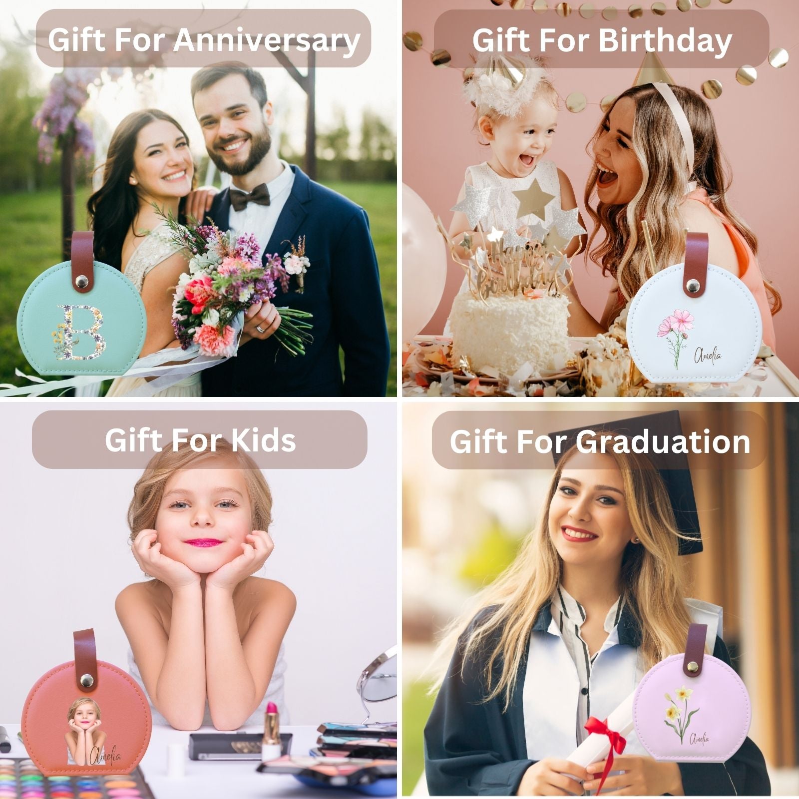 Personalised Small Jewellery Box,Holiday Travel Essentials Presents Organiser Gift,Travel Small Organiser Gift,Holiday Essentials Presents - uniqicon