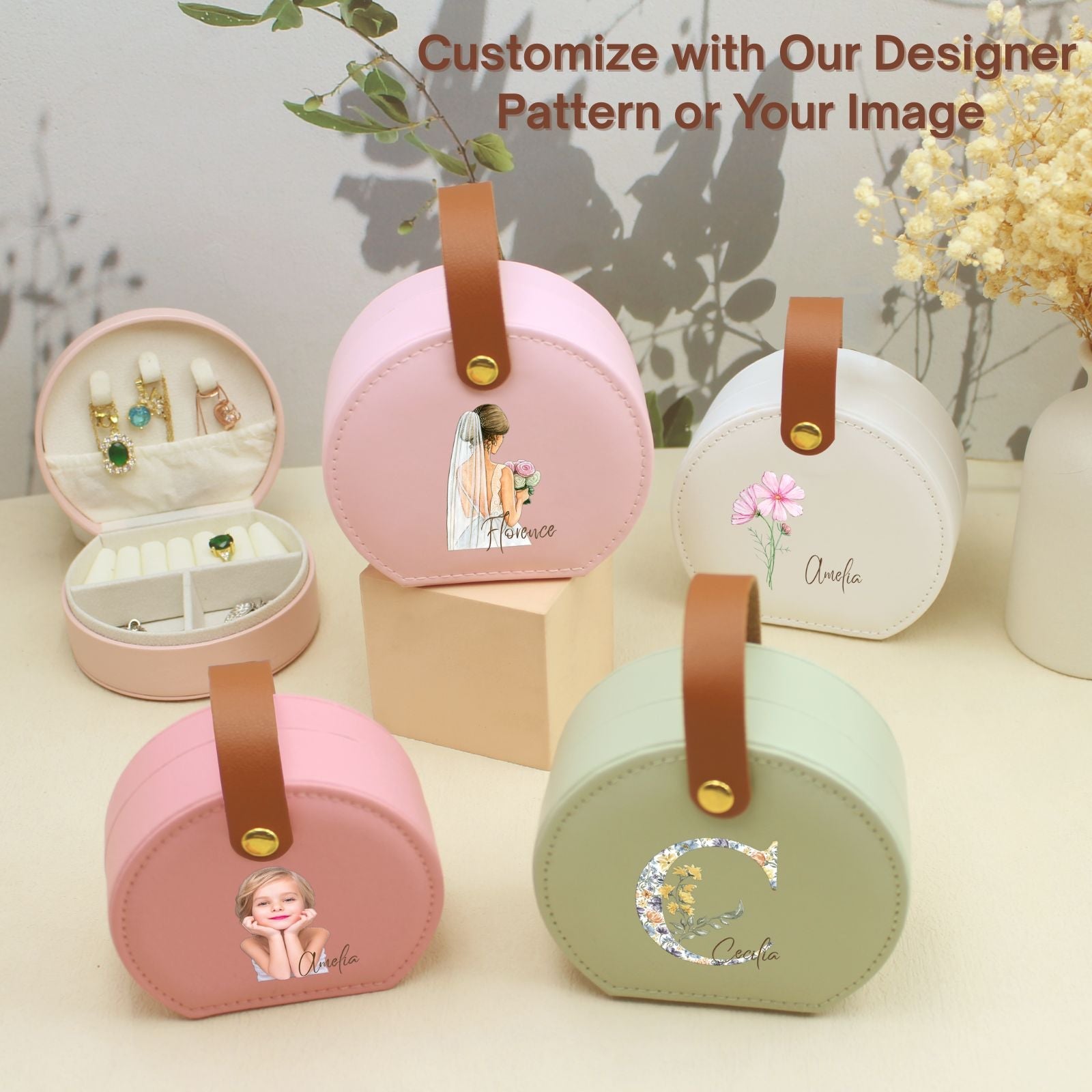 Personalised Small Jewellery Box,Holiday Travel Essentials Presents Organiser Gift,Travel Small Organiser Gift,Holiday Essentials Presents - uniqicon